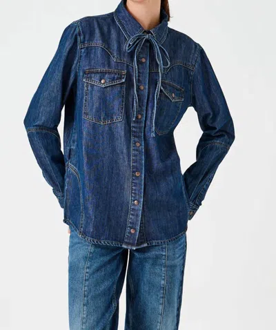 Seventy + Mochi Women's Mia Shirt In Blue
