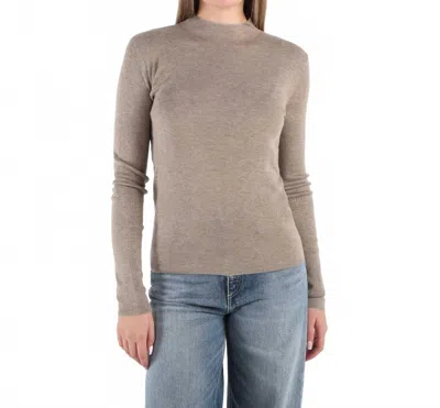 Seventy Mock Neck Sweater In Taupe In Neutral