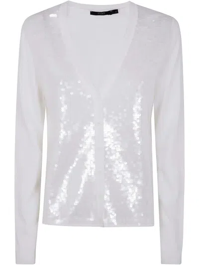 SEVENTY SEQUINS CARDIGAN,MT3722.990335 002 CREAM