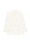Seventy Mud Grey Wool Jacket In White