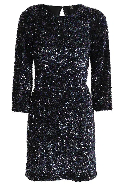 Seventy Multicolor Jersey Dress With Sequin Appliqué