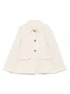 Seventy Cream Linen Blended Pinstriped Jacket In Neutral