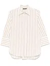 Seventy Stripes Shirt With Long Sleeves In Neutral
