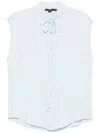 Seventy Polo In Misto Cotone Azzurro In 蓝色