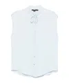 Seventy Polo In Misto Cotone Azzurro In White