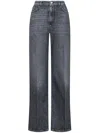 Seventy Belt Loop Denim Trousers In Blue