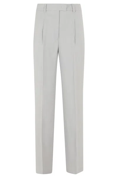 Seventy Casual Pants With Belt Loops In Gray