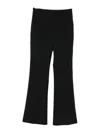 Seventy High-waisted Black Wool Blend Trousers  In Black