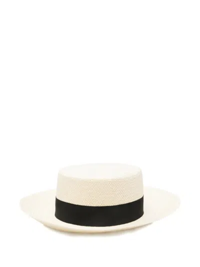 Seventy Paper Canvas Panama Hat In White