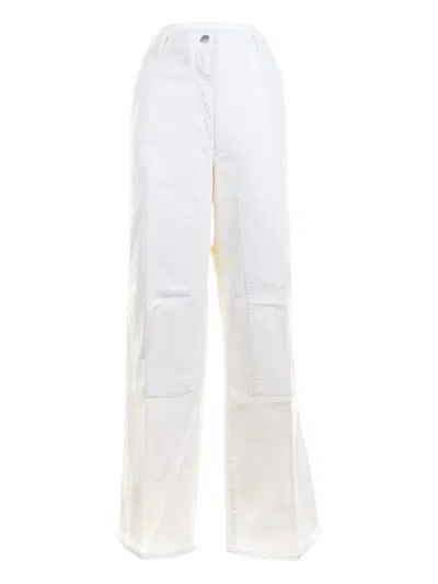 Seventy Patch-pocket Trousers In White