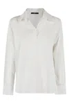 Seventy Lightweight Nylon-viscose Blend Shirt In White