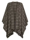 Seventy Plaid Cape In Brown