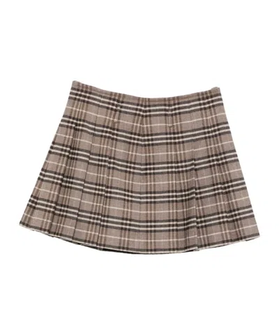 SEVENTY PLAID PLEATED MINI SKIRT