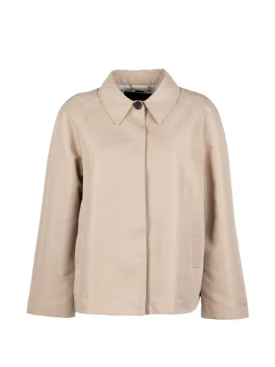 Seventy Point-collar Jacket In Neutral