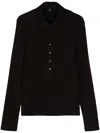 Seventy Jersey Polo Top In Brown