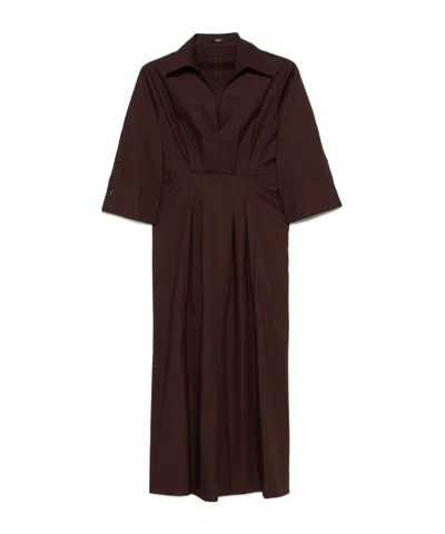 SEVENTY SEVENTY STRETCHED POPLIN LONG DRESS