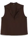 Seventy Top Popeline Fine Cotone Stretch In Brown