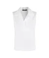 Seventy Top Popeline Fine Cotone Stretch In White