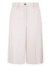 Seventy Pressed-crease Cotton Shorts In Neutral