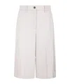 Seventy Pressed-crease Cotton Shorts In Neutral