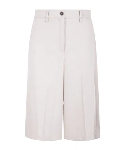 SEVENTY PRESSED-CREASE COTTON SHORTS
