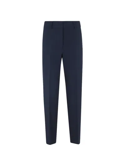 Seventy Pressed-crease Carrot Trousers In Blue