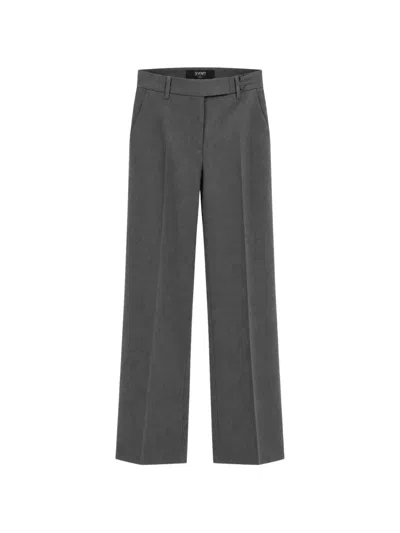 Seventy Pressed-crease Straight Trousers In Gray