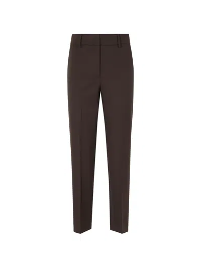 Seventy Pressed-crease Tailored Trousers In Animal Print