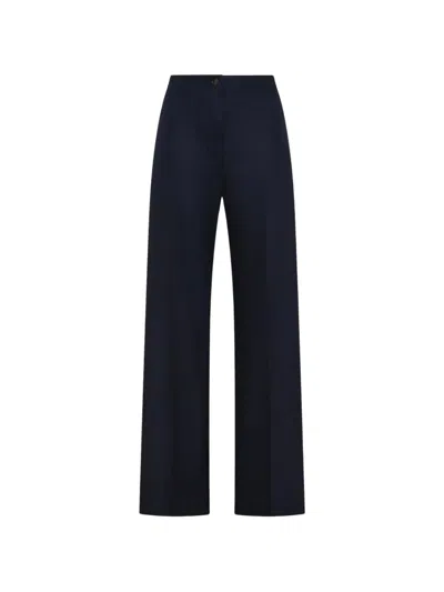 Seventy Pressed-crease Wide-leg Trousers In Blue
