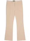 Seventy High-waist Flared Trousers In Beige