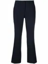 Seventy Cropped Tailored Trousers In Blue