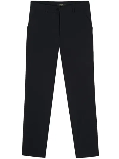 Seventy Slim-cut Cropped Trousers In Blue