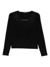 Seventy Rhinestone-embellished Jumper In Black