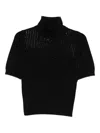 Seventy Rhinestone-embellished T-shirt In Black