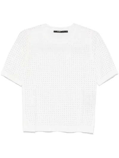 Seventy Rhinestone-embellished T-shirt In White