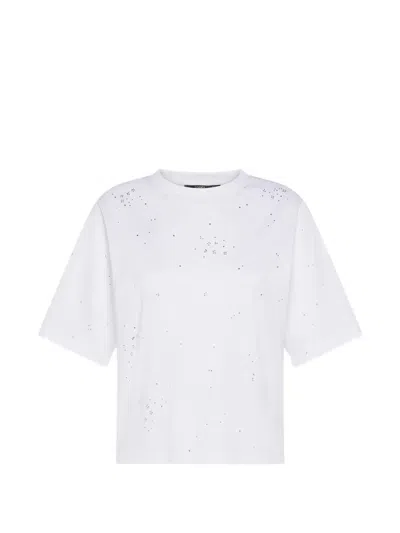 Seventy Rhinestone-embellished T-shirt In White