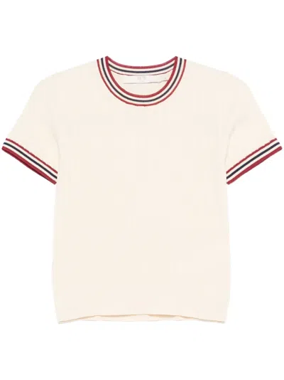 Seventy Ribbed T-shirt In Neutrals