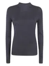 Seventy Ribbed Turtleneck Sweater In Blue