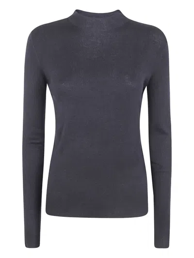 Seventy Ribbed Turtleneck Sweater In Blue
