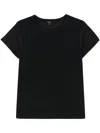 Seventy Round-neck Panelled T-shirt In Schwarz