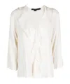Seventy Ruffled T-shirt In White