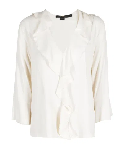 Seventy Ruffled T-shirt In White