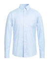 Seventy Sergio Tegon Seventy Venezia Man Shirt Light Blue Size 15 ¾ Cotton