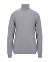 Seventy Sergio Tegon Man Turtleneck Grey Size 3xl Virgin Wool In Grey