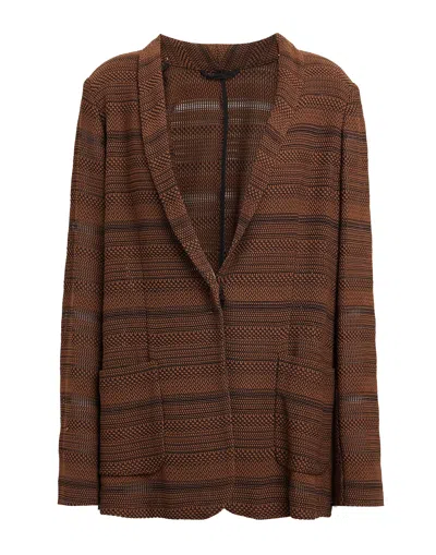 Seventy Sergio Tegon Suit Jackets In Brown