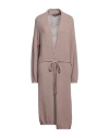 Seventy Sergio Tegon Seventy Venezia Woman Cardigan Light Brown Size 8 Acrylic, Wool, Polyamide, Polyester In Beige