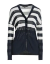 Seventy Sergio Tegon Seventy Venezia Woman Cardigan Navy Size S Viscose In Navy Blue