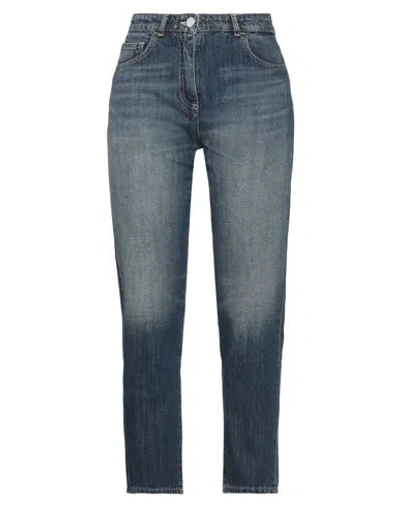 Seventy Sergio Tegon Woman Denim Pants Blue Size 12 Cotton