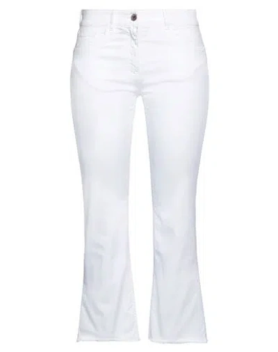 Seventy Sergio Tegon Seventy Venezia Woman Jeans White Size 2 Cotton, Elastane