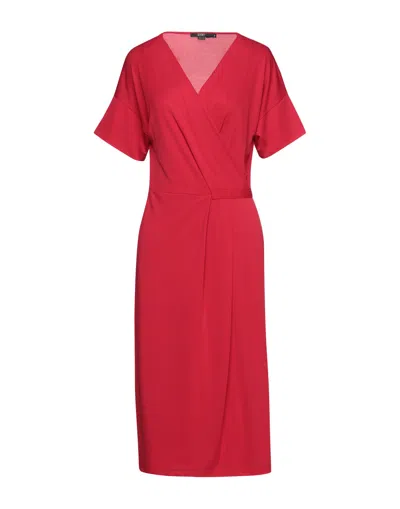 Seventy Sergio Tegon Midi Dresses In Red